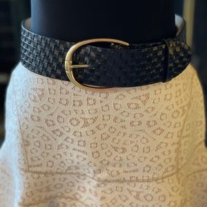 Wide leather belt L/XL